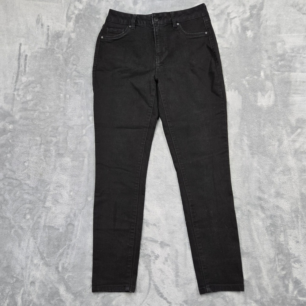 d.jeans Black Skinny Denim Pants Womens Size 4 Repreve Stretch Mid Rise Slim Fit